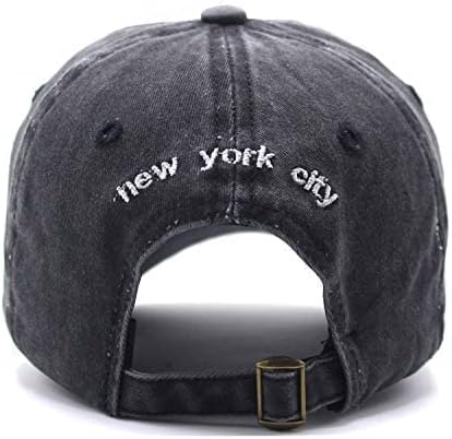 Women &Men New-York Letter Baseball Cap - Vintage Washed Denim Twill Dad Hat for Women Men