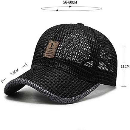 FASHIXD Summer Mesh Baseball Cap for Men Women Trucker Mesh Hat Baseball Hats Outdoor Sports Running hat