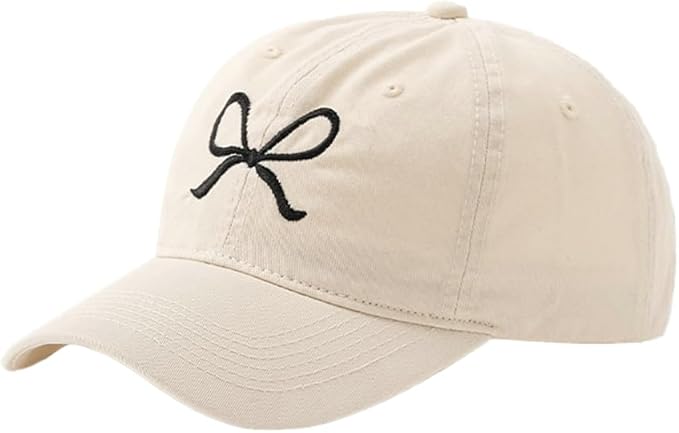 Bow-Tie Baseball Cap for Women Fashion Sun Hats for Women Trucker Hat Y2k Sun Cap Visor Cap Hiking Travel Trendy 2026
