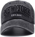 Women &Men New-York Letter Baseball Cap - Vintage Washed Denim Twill Dad Hat for Women Men