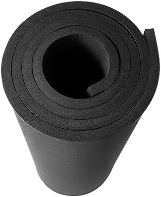 AMZQNART 10mm EVA Foam Sheets Rolls for Crafts Black Cosplay Foam 39x59in
