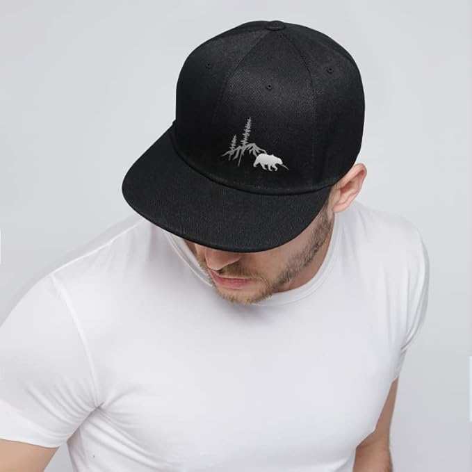 Snapback Hats for Men Mens Hats Flat Bill Snap Backpack Fitted Trucker