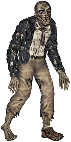 Beistle 2-Pack Jointed Zombies, Scary Zombie Decor for Halloween Decorations, Hanging Dead Zombies for Spooky Holiday Parties & Festive Occasions, 6'
