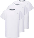 DEVOROPA Youth Boys Compression Shirt Long/Short Sleeve Football Baseball Undershirt Quick Dry Kids Sports Baselayer Crewneck