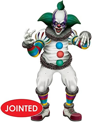 Beistle Cardstock Paper Jointed Creepy Clown Halloween Decorations For Home, Office, or Haunted House Party Supplies