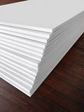 White Foam Board 18 x 24 x 3/16" Inch, 15 Pack Acid-Free Foam Core Poster Board by Excelsis+Design