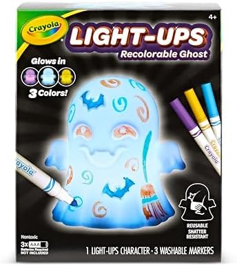 Crayola Light-Ups Ghost, Reusable Coloring Light Up Halloween Toy for Kids