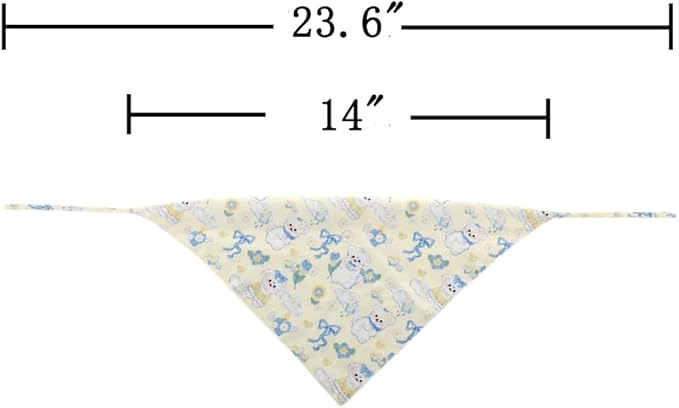Dog Bandana Reversible Triangle Bibs Scarf Accessories for Cats Pets Animals