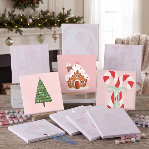 YooNotee 12 Pack Christmas Paint by Numbers Kit