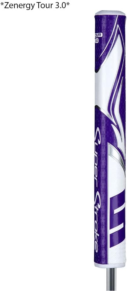 SuperStroke Zenergy Tour Golf Putter Grip with No Taper Enhanced SPYNE Technology, New Multi-Zone Texturing and Tech-Port