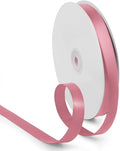 5/8 Inch 100 Yards Satin Ribbon Dusty Pink, Solid Color Fabric Ribbon by HimBen