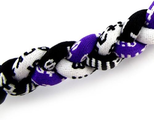 MapofBeauty 18 Inch Sport Three Colors Three Braided Rope Tornado Necklace