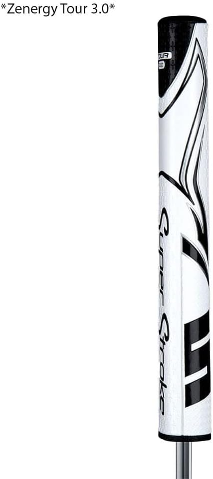 SuperStroke Zenergy Tour Golf Putter Grip with No Taper Enhanced SPYNE Technology, New Multi-Zone Texturing and Tech-Port