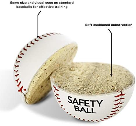 SKLZ Soft Cushioned Safety Baseballs, 2 Pack, White Pearl