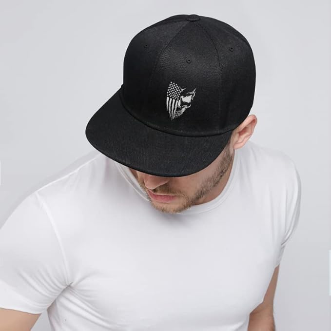 Snapback Hats for Men Mens Hats Flat Bill Snap Backpack Fitted Trucker