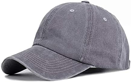 Eohak Ponytail Baseball Hat Distressed Retro Washed Womens Twill
