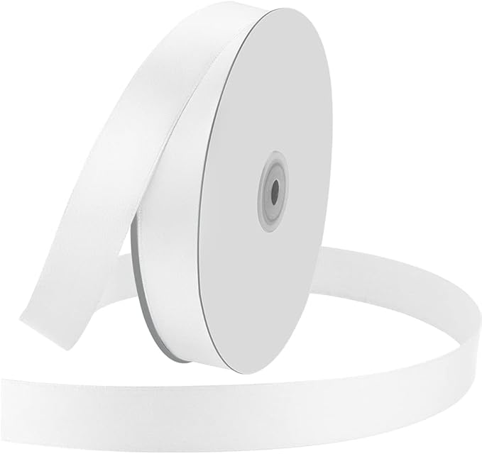 1" Wide x 100 Yards Single Face Polyester Satin Ribbon, Satin Ribbon by KMERLIFE