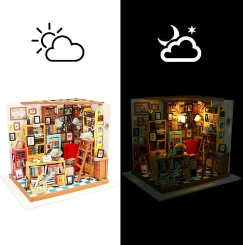 Rolife 1:20 Miniature House Kits-Tiny House Kit-DIY Miniature Dollhouse Kits for Adults-Model Building Craft Kits-Hobbies Gifts for Women and Men