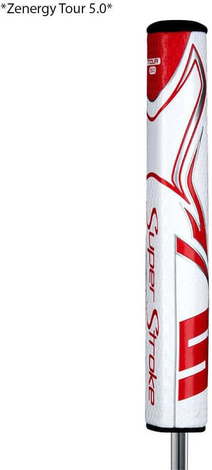 SuperStroke Zenergy Tour Golf Putter Grip with No Taper Enhanced SPYNE Technology, New Multi-Zone Texturing and Tech-Port