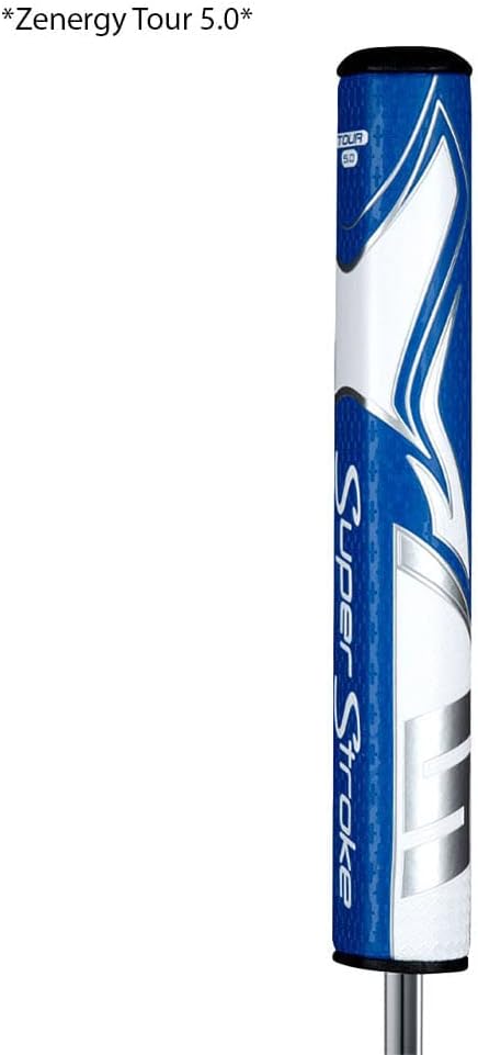 SuperStroke Zenergy Tour Golf Putter Grip with No Taper Enhanced SPYNE Technology, New Multi-Zone Texturing and Tech-Port