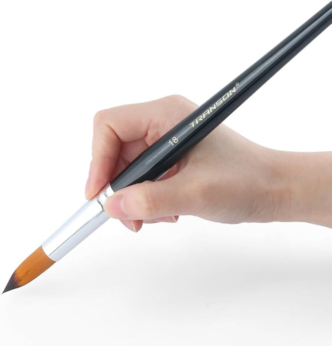 Transon 11pcs Round Paint Brush Basic Set - Image 4
