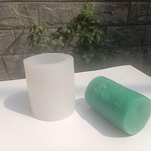 3D Cylinder Pine Cone Candle Mold, Silicone Clay Soap Mould - Image 9