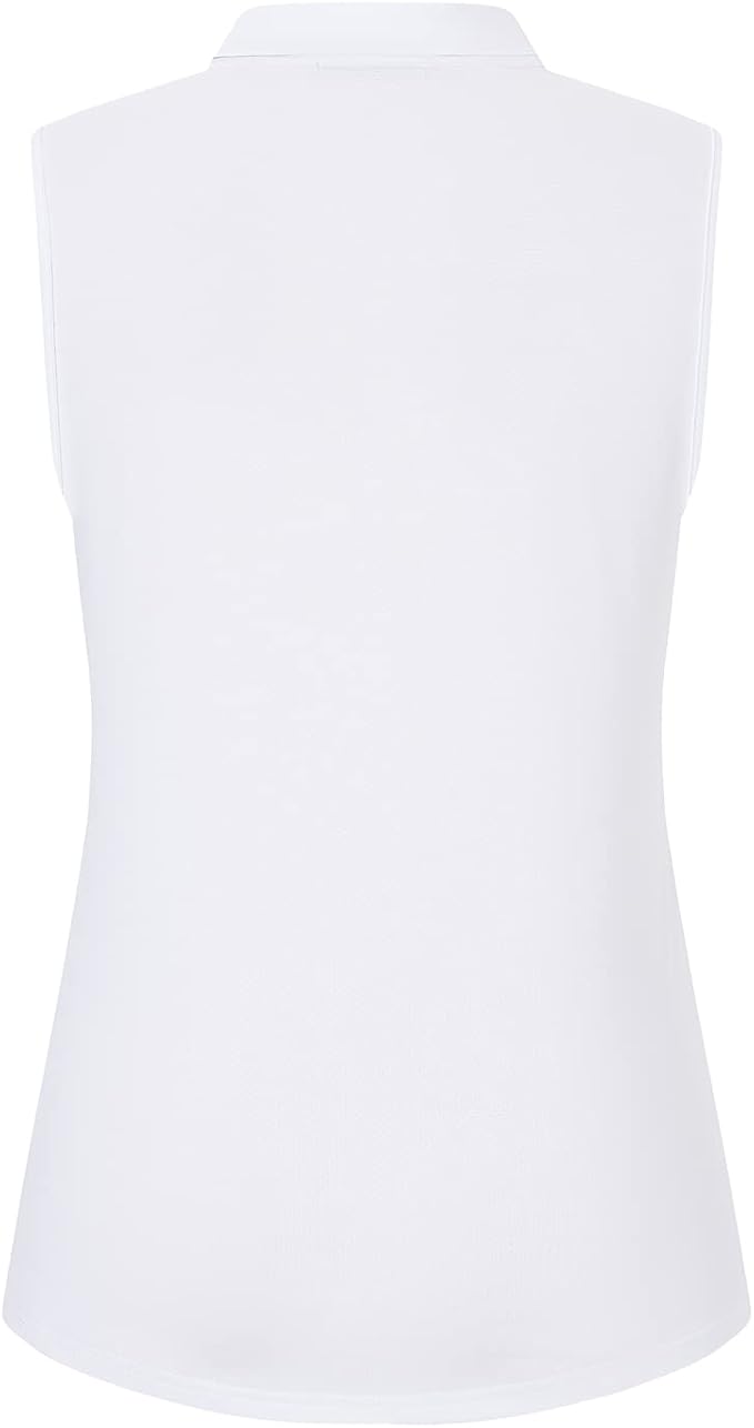 Womens Sleeveless V Neck Golf Polo Shirts