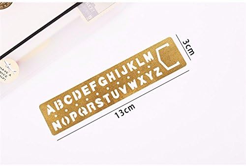 Fascola Brass Alphabet & Number Template Set of 2 - Image 6
