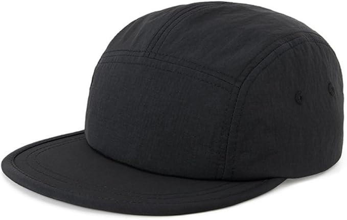 5 Panel Running Hat Waterproof Nylon Sun Hat Quick Dry Plain Baseball Cap for Men Women