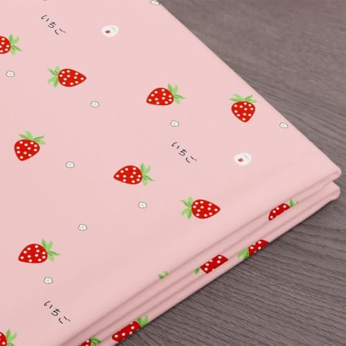 Erosebridal Girls Strawberry Upholstery Fabric, 2 Yards