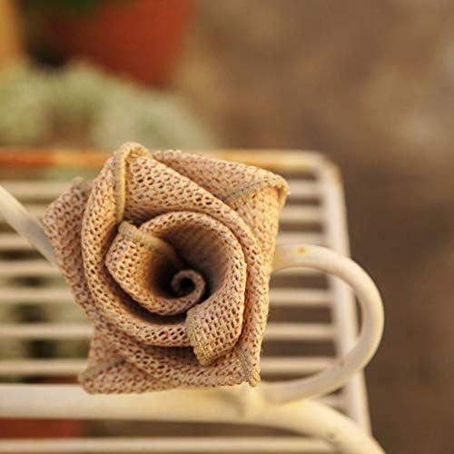 CT CRAFT LLC Burlap Fabric Wired Ribbon 2.5" x 20 Yards Natural Color - Image 3