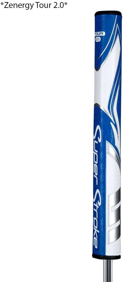 SuperStroke Zenergy Tour Golf Putter Grip with No Taper Enhanced SPYNE Technology, New Multi-Zone Texturing and Tech-Port