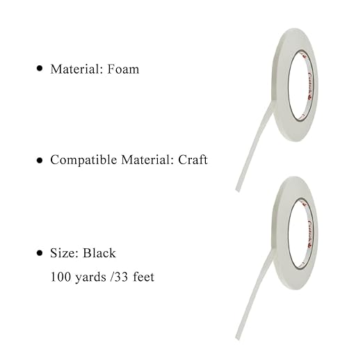 HAHIYO White 0.25Inch Wide Floral Tape, Waterproof Florist Tape Flower Wrap - Image 7