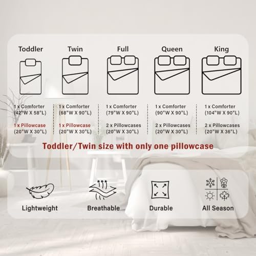 RV Happy Camping Bedding Comforters Queen Size,Home is Where We Park It Comforter Set Adult Women Room Decor, Farmhouse Camping Lovers Soft Duvet Set with 2 Pillowcases,3Pcs