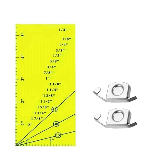 HONEYSEW Sew Seam Allowance Ruler and 2PCS Magnetic Seam Guide by HONEYSEW