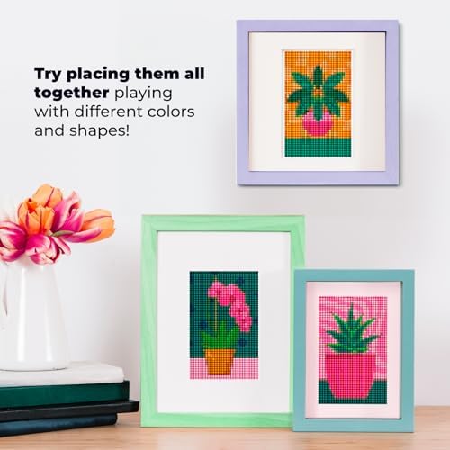 Citrichand Small Diamond Art Kits, Flower Collection 8 Pack for Adults