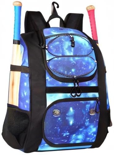 MATEIN Softball Bag, Lightweight Baseball Backpack with Shoe Compartment, Baseball Bag with Fence Hook for TBall Bat & Equipment, Softball Gifts Catchers Backpack for Women Fit Catcher’s Mitt, Helmet