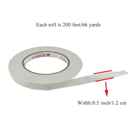 HAHIYO White 0.5Inch Wide Floral Tape, Waterproof Florist Tape Flower Wrap - Image 2
