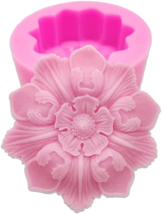 3D Silicone Soap Molds Flower Shape Silicone Mold - Image 2