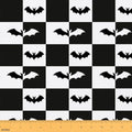 Wild Bats Fabric by The Yard Halloween Animal Silhouette No Stretch Fabric for Sewing Supplies Bat Wildlife Soft Durable Polyester for Home DIY Projects 3 Yards Whole Piece,108" L x 59" W