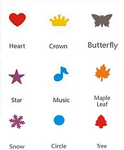 9 PCS Mini Paper Punches Sets Christmas Tree Snowflake and Circle Craft Hole - Image 2