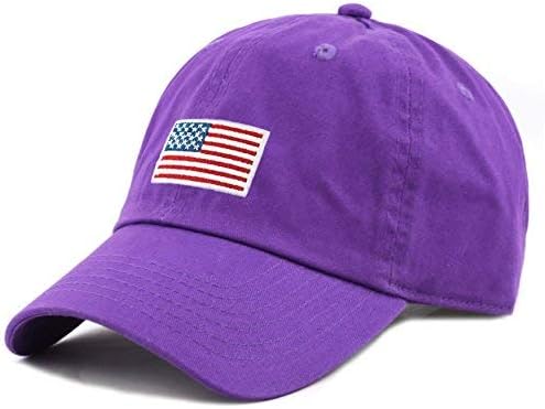 USA Flag & Embroidery Premium 100% Cotton Low Profile Adjustable Baseball Dad Cap