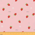Erosebridal Girls Strawberry Upholstery Fabric, 1 Yard