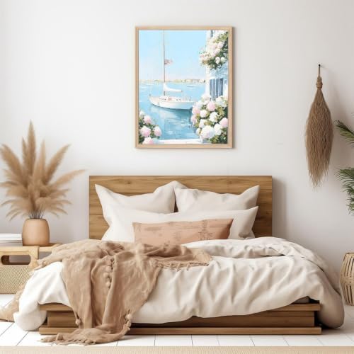 GOUOYANA Paint By Numbers Kit for Adults-Sailboat Coastal Landscape Canvas