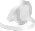 White Ribbon 5/8 Inches x 25 Yards, Bows Making, Floral Bouquets, DIY by KMERLIFE