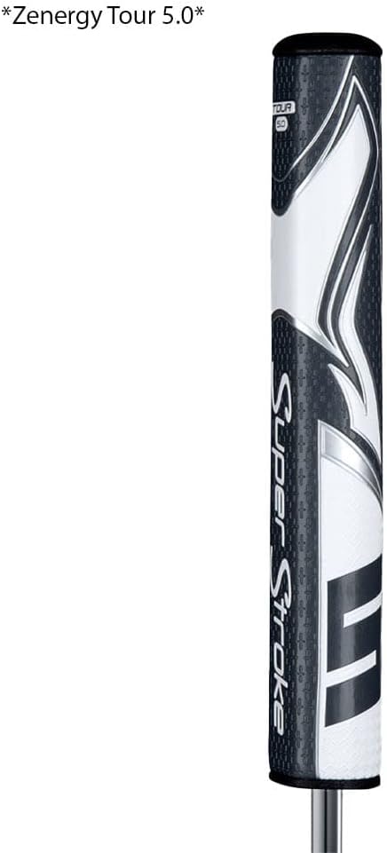 SuperStroke Zenergy Tour Golf Putter Grip with No Taper Enhanced SPYNE Technology, New Multi-Zone Texturing and Tech-Port