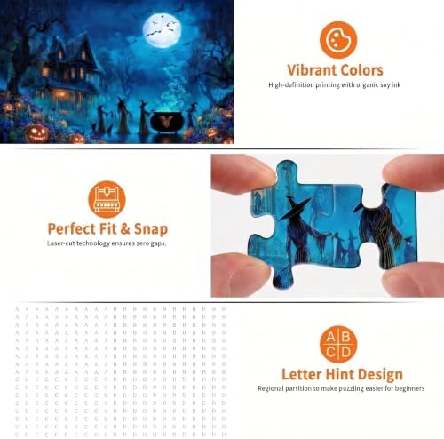 1000 Piece Puzzle for Adults, Witches' Halloween Night