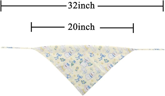 Dog Bandana Reversible Triangle Bibs Scarf Accessories for Cats Pets Animals