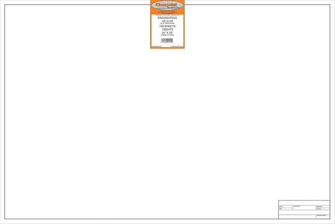 Clearprint 24" x 36" 1000H Design Vellum Sheets by Clearprint