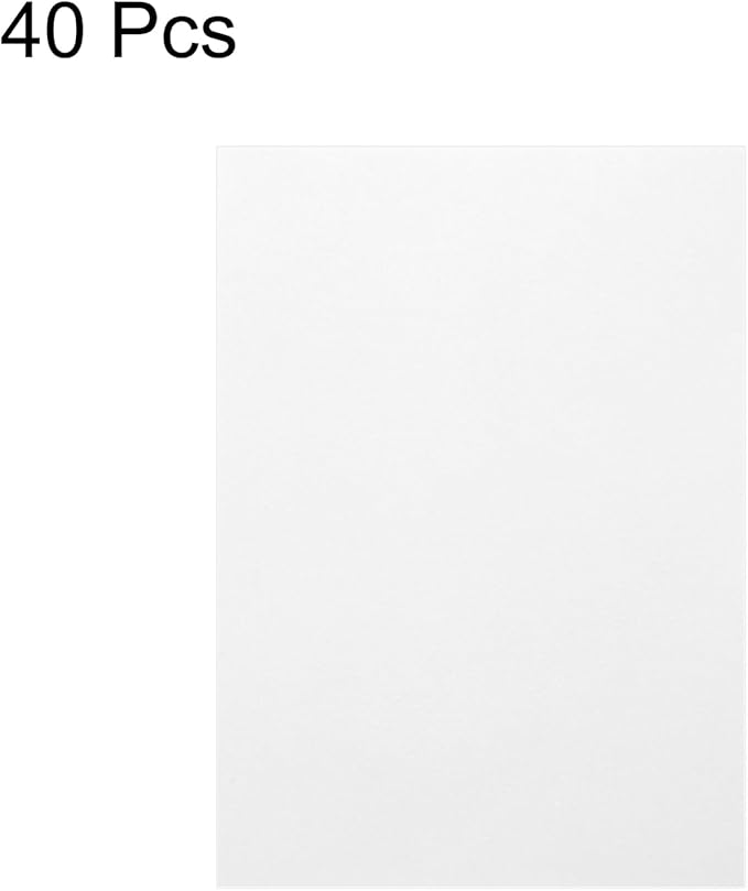 MECCANIXITY Colored Vellum Paper, 40 Sheet White Transparency 11.7 x 8.2 - Image 3